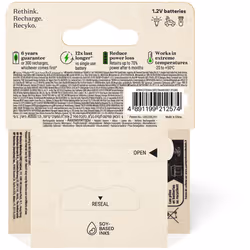 Pile rechargeable GP AA ReCyckO lot de 4 2600mAh