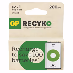 GP Batteries Recyko B2552 batterie rechargeable Hybrides nickel-métal (NiMH) 200 mAh 8,4 V