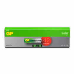 GP Batteries Super Alkaline GP15A, Batterie à usage unique, AA, LR06, Alcaline, 1,5 V, 12 pièce(s), Cd (cadmium), Hg (mercure ...
