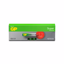 GP Batteries Super Alkaline GP24A, Batterie à usage unique, AAA, Alcaline, 1,5 V, 12 pièce(s), Cd (cadmium), Hg (mercure)
