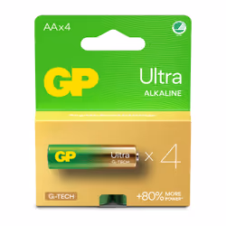 GP Batteries Ultra Alkaline GP15AU, Batterie à usage unique, AA, LR06, Alcaline, 1,5 V, 4 pièce(s), Cd (cadmium), Hg (mercure ...