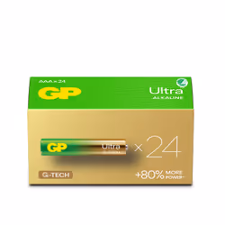 GP Batteries Ultra Alkaline GP24AU, Batterie à usage unique, AAA, Alcaline, 1,5 V, 24 pièce(s), Cd (cadmium), Hg (mercure)