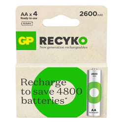 GP Batteries ReCyko Pro GPRCK260AA129C4 pile domestique Batterie rechargeable AA Hybrides nickel-métal (NiMH)