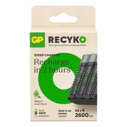 GP Batteries ReCyko+ M452, Hybrides nickel-métal (NiMH), AA, 4 pièce(s), Piles fournies