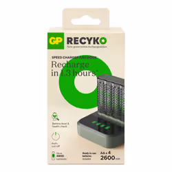 GP Batteries ReCyko+ M452, Hybrides nickel-métal (NiMH), AA, 4 pièce(s), Piles fournies