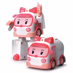 Silverlit Robocar Transformable Ambre, 3 an(s), Plastique