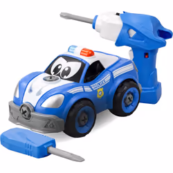 Silverlit Build My First RC Police Car, Voiture de police, 3 an(s), AA, Plastique, Bleu, Blanc