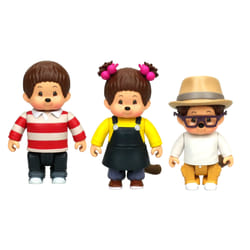Silverlit Monchhichi Pack 3 Figurines Kauri, Saule Et Hanae