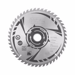 Caractéristiques des accessoires : Lame de scie circulaire à 48 dents, diamètre 216 mm. Conçue pour la coupe du bois. Compati ...