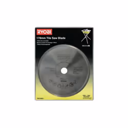 Présentation : Le disque RYOBI pour carrelette 178mm TSB180A1 à utiliser comme accessoire de découpe avec une scie coupe carr ...