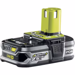Description générale La Batterie RYOBI 18V One+ 2.5Ah LithiumPlus RB18L25 est conçue pour être compatible avec tous les outil ...