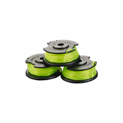 Description générale Lot de 3 bobines simple fil torsadé RYOBI de 2 mm, spécialement conçu pour les coupe-bordures sur batter ...