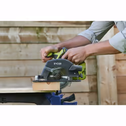 Ryobi R18CSP-0 scie circulaire portative 15 cm Noir, Vert, Acier inoxydable 4700 tr/min - Vue supplémentaire 4