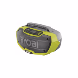 Description générale Radio stéréo d'atelier RYOBI 18V One+ - sans batterie ni chargeur - R18RH-0 . Cette radio multifonction  ...