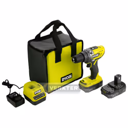 Perceuse Ryobi R18DD3-220S; 18 V; 2x2,0 Ah accu.