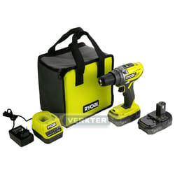 Perceuse Ryobi R18DD3-220S; 18 V; 2x2,0 Ah accu.