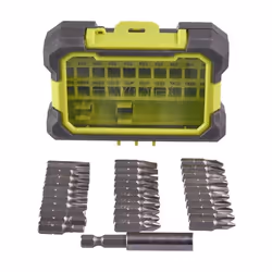 Coffret antichocs 31 accessoires de vissage mixtes - Ryobi RAK31MSD Coffret antichocs RYOBI avec 30 embouts 25 mm et 1 porte- ...
