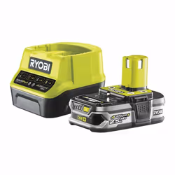 Ryobi RC18120-125, Ensemble de batterie et de chargeur, Lithium-Ion (Li-Ion), 2,5 Ah, 18 V, Ryobi, Noir, Jaune
