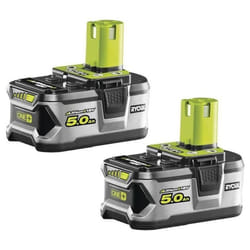 Set 2x RYOBI ONE+ RB18L50 18V 5.0Ah – batterie puissante à longue autonomie