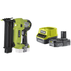 RYOBI Cloueur de finition 18V One+ - 1 batterie LithiumPlus 2.0Ah - 1 chargeur rapide R18N18G-120S