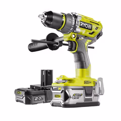 Ryobi R18PD7-252S, Perceuse à poignée pistolet, Sans clé, Sans brosse, 1,3 cm, 1800 tr/min, 5,4 cm