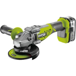 Meuleuse d'angle RYOBI 18V LithiumPlus One+ Brushless - 1 batterie 4,0 Ah - 1 chargeur rapide - R18AG7-140S