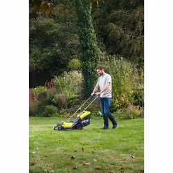 Ryobi OLM1833B Tondeuse à Gazon Poussée Batterie 18V 33 cm Noir Vert - Vue supplémentaire 7