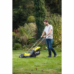 Ryobi OLM1833B Tondeuse à Gazon Poussée Batterie 18V 33 cm Noir Vert - Vue supplémentaire 8