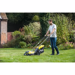 Ryobi OLM1833B Tondeuse à Gazon Poussée Batterie 18V 33 cm Noir Vert - Vue supplémentaire 9
