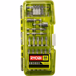 Coffret 55 accessoires de vissage-boulonnage - Ryobi RAK55DK Le coffret RYOBI 55 accessoires de vissage mixtes RAK55DK contie ...