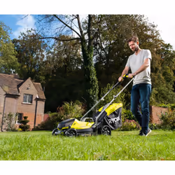 Ryobi RLM18X33B40 tondeuse à gazon Tondeuse à gazon poussée Batterie Noir, Vert