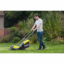 Ryobi RLM18C33B25 tondeuse à gazon Tondeuse à gazon poussée Batterie Noir, Vert clair