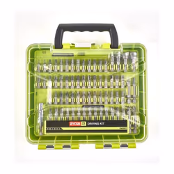 Mallette complète pour vissage mixte La mallette RYOBI RAKDD71 est une solution tout-en-un comprenant 71 accessoires de vissa ...