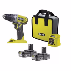 Perceuse à percussion Ryobi R18PD2-220SL; 18 V; 2x2,0 Ah accu.