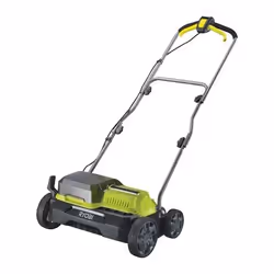 Ryobi RY18SFX35A-0, Tondeuse à gazon poussée, 35 cm, 55 L, 4 roue(s), Sans brosse, 1,5 m/s²