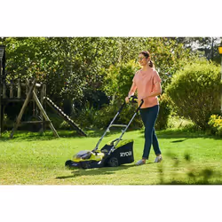 Ryobi RY18LMH37A-250 tondeuse à gazon Tondeuse à gazon poussée Batterie Noir, Vert - Vue supplémentaire 5