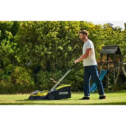 Ryobi RY18LMH37A-250 tondeuse à gazon Tondeuse à gazon poussée Batterie Noir, Vert - Vue supplémentaire 6