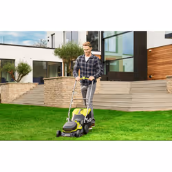 Ryobi ONE+ RY18LM37A-140 tondeuse à gazon Tondeuse à gazon poussée Batterie Noir, Jaune