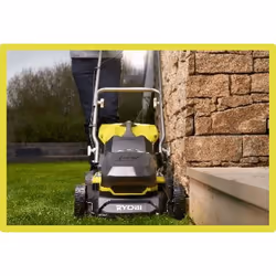 Ryobi ONE+ RY18LM37A-140 tondeuse à gazon Tondeuse à gazon poussée Batterie Noir, Jaune