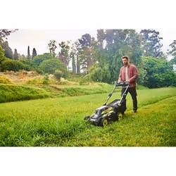 Ryobi RY36LMX51A-160 tondeuse à gazon Tondeuse à gazon poussée Batterie Noir, Vert clair