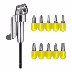 Ryobi RAKRAD11, Porte-embout de visseuse, Tige hexagonale, Noir, Métallique, Tige hexagonale