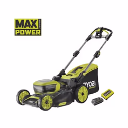 TONDEUSE TRACTEE BATTERIE 36V - 46cm CARACTÉRISTIQUES CONCEPT 36V MAX POWER : tondeuse alimentée par une batterie Lithium+ 36 ...