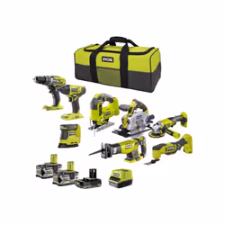 Description générale Optez pour ce pack RYOBI Combo 8 outils - R18CK8-3552T pour être prêt à bricoler. Que vous soyez débutan ...
