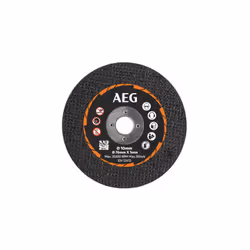Présentation : 5 disques à tronçonner abrasifs AEG - 76mm - AAKMMMC05 , pour tous les outils de tronçonnage sur des supports  ...