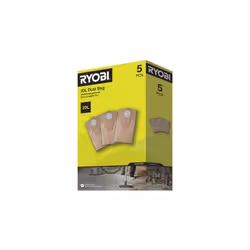 Présentation : Ce lot de 5 sacs poussière RYOBI - 20 L - RAKWDV05 , compatibles avec l'aspirateur ONE+ R18WDV-0, et tout aspi ...