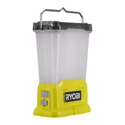 Ryobi RLL18-0, Lanterne de camping à piles, Vert, Blanc, Boucle d'accrochage, 850 lm, Batterie, Lithium-Ion (Li-Ion)