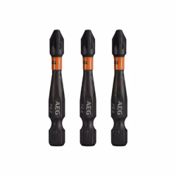 Présentation : Embouts de vissage balistiques améliorés AEG - 50 mm - 3 pcs - PZ2 , conçus pour fonctionner avec impact lors  ...