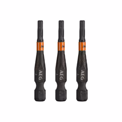 Présentation : Embouts de vissage balistiques renforcés AEG - 50 mm - 3 pcs - HEX3 , conçus pour fonctionner avec impact lors ...