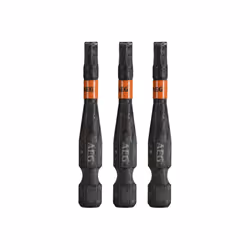 Présentation : Embouts de vissage balistiques renforcés AEG - 50 mm - 3 pcs - HEX4 , conçus pour fonctionner avec impact lors ...