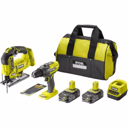 1 chargeur rapide 2 batterie 2,5 Ah sac à outils 2 outils: 1- Scie sauteuse pendulaire 18 V ONE+ (R18JS-0) CARACTÉRISTIQUES U ...
